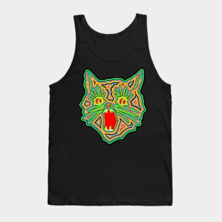 Psychedelic Cat Tank Top